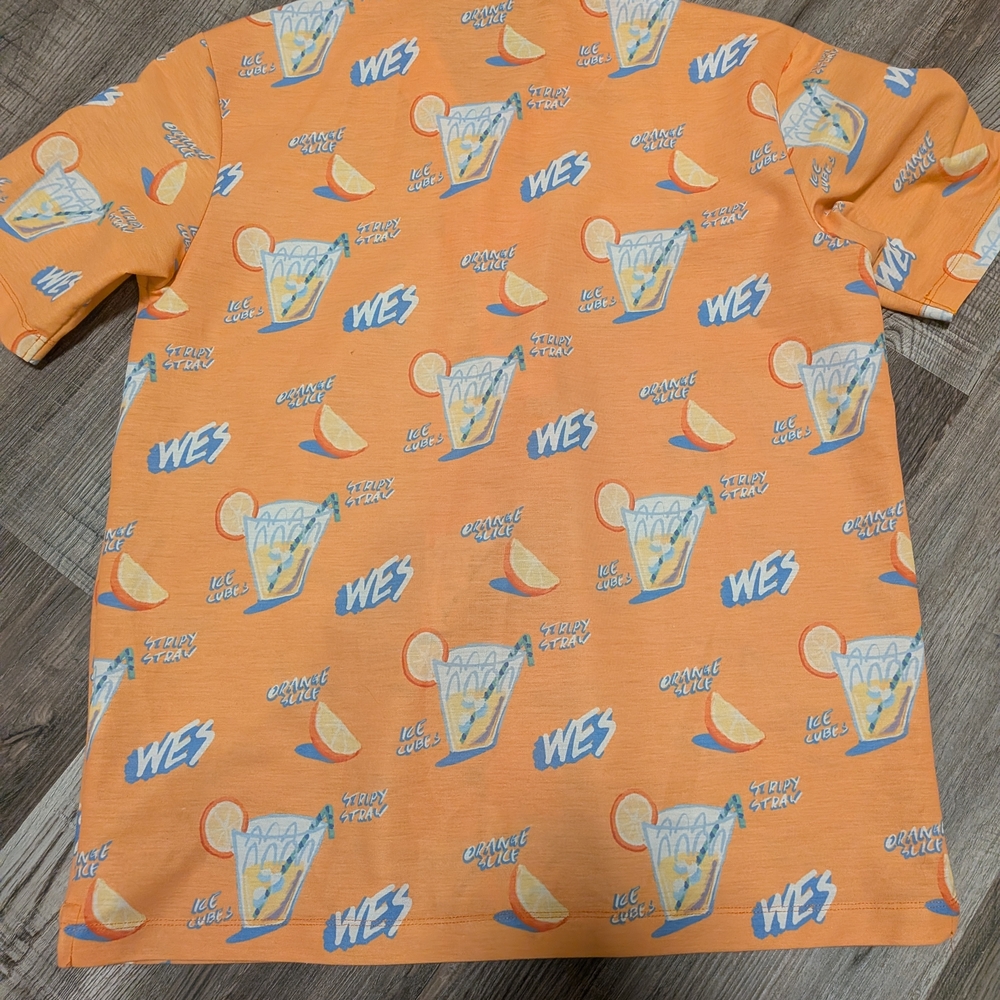 Orange Graphic Men's Shirt - Picture 5 of 5